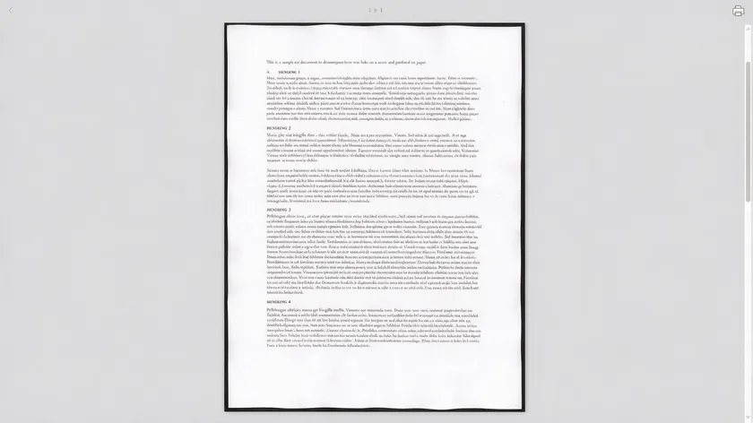 Document preview open in the Gallery viewer, part of how to convert JPG to PDF on Chromebook using the built-in app.