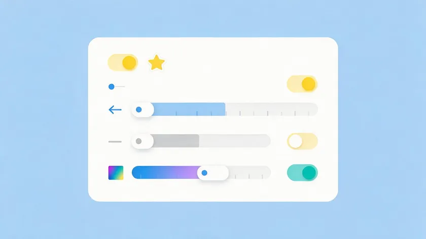 Illustration of sliders and toggles representing converter settings, summarizing the checklist for how to convert JPG to PDF without losing quality.