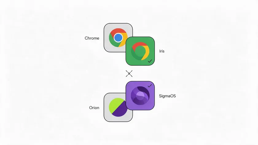 Four overlapping browser and app icons being compared side by side with checkmarks, representing different PDF editing tools.