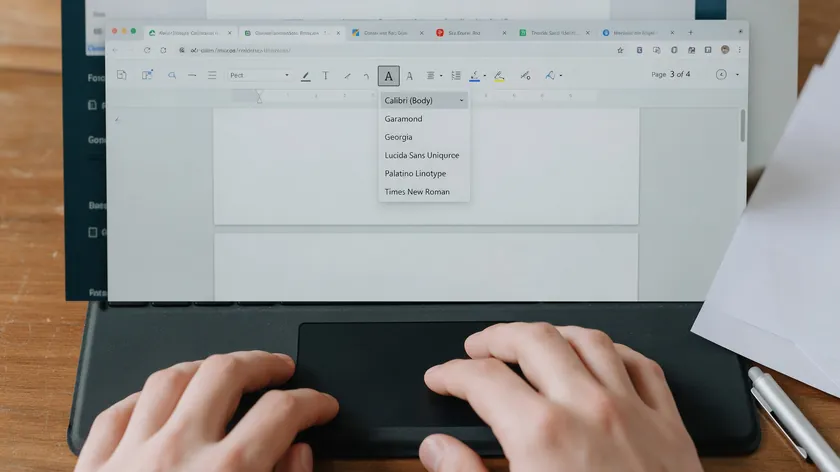 How to add text to a PDF while choosing a font style from the formatting dropdown.